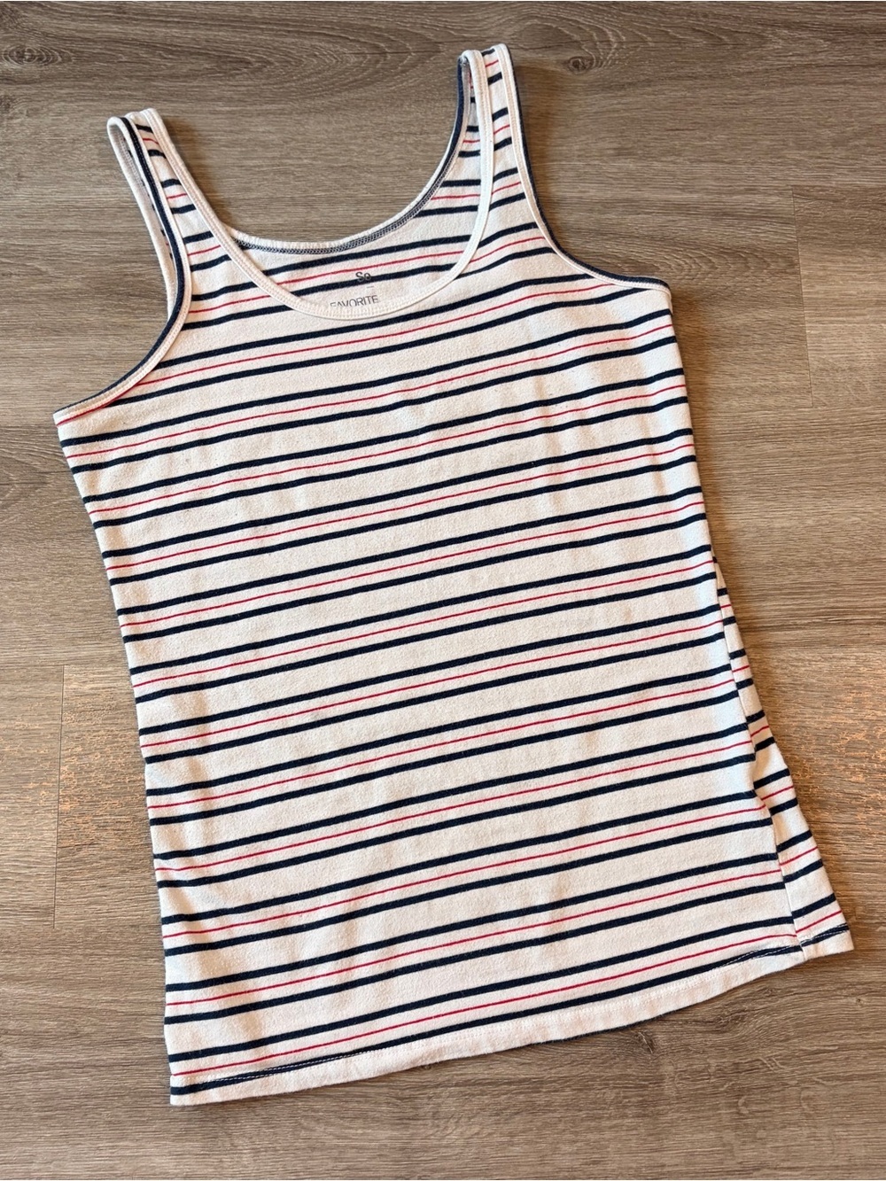 SO striped tank top